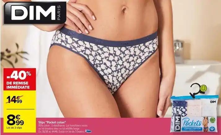 Promotion Exclusives de Slips pocket coton : Découvrez l'Offre incontournable