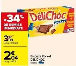 Délichoc - biscuits pocket