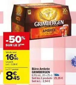 Grimbergen - bière ambrée