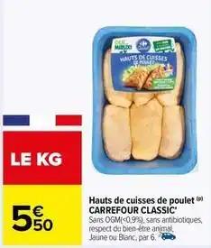 Carrefour - hauts de cuisses de poulet
