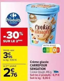 Carrefour - crème glacée sensation