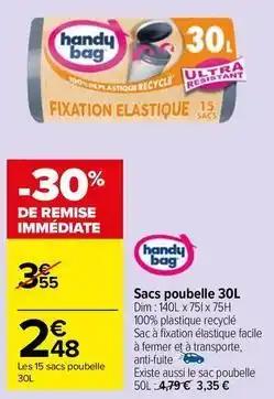 Handy bag - sacs poubelle 30l