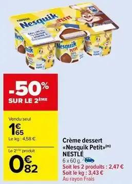 Nestlé - crème dessert nesquik petit