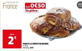 PAINS À LA CRÈME PUR BEURRE 4x75g