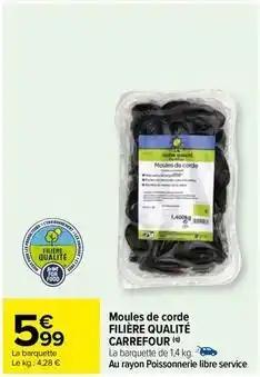 Carrefour - moules de corde filière qualité