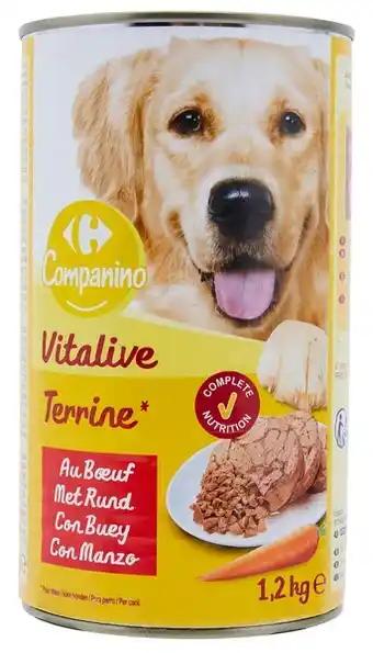 CARREFOUR COMPANINO Pâtée pour chien Vitalive