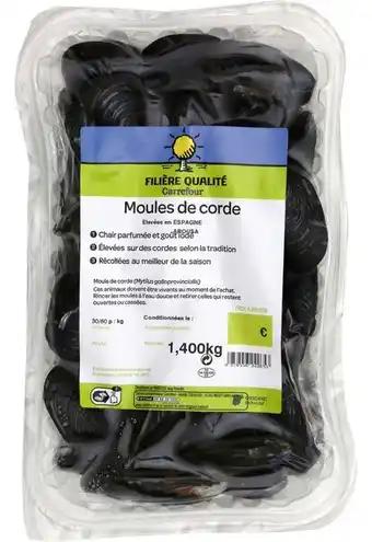 Moules de corde FILIÈRE QUALITÉ CARREFOUR