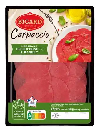 Carpaccio huile d'olive et basilic BIGARD