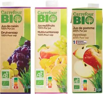 CARREFOUR BIO SUR TOUS LES PURS JUS EN BRIQUE 1 L