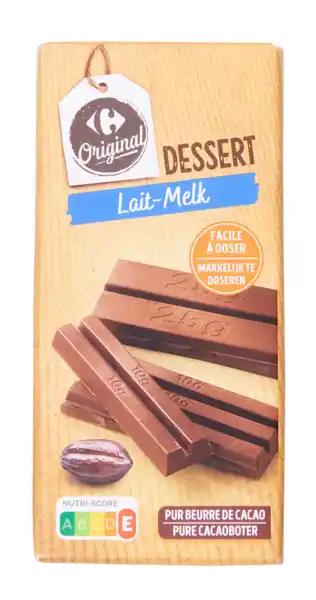 CARREFOUR ORIGINAL Tablette chocolat dessert