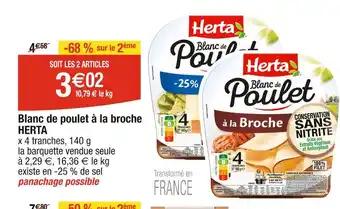 HERTA Blanc de poulet à la broche