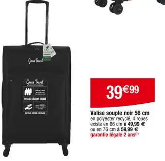 Green Travel Valise souple noir 56 cm