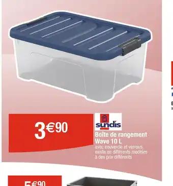 Sundis Boîte de rangement Wave 10 L