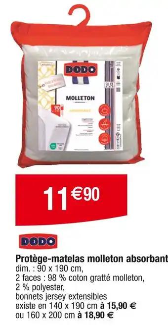 DODO Protège-matelas molleton absorbant