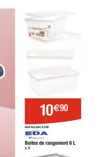 EDA Boites de rangement 6 L