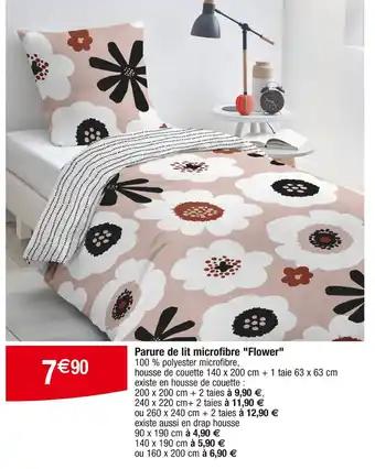 Parure de lit microfibre Flower