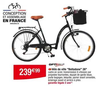 Optim'alp Vélo de ville Belladone 26