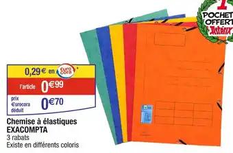 EXACOMPTA Chemise à élastiques