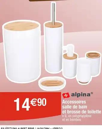 alpina Accessoires salle de bain et brosse de toilette