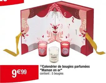 Maman en or Calendrier de bougies parfumées