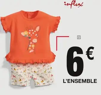 Influx ENSEMBLE COURT 2 PIÈCES