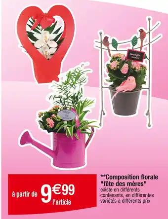 Composition florale fête des mères