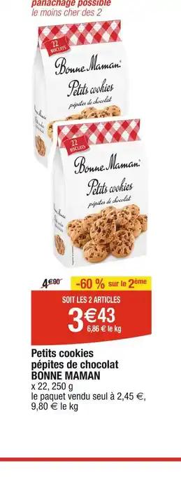 BONNE MAMAN Petits cookies pépites de chocolat