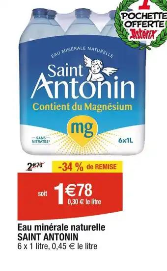 SAINT ANTONIN Eau minérale naturelle