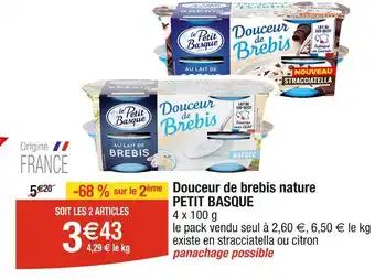 PETIT BASQUE Douceur de brebis nature