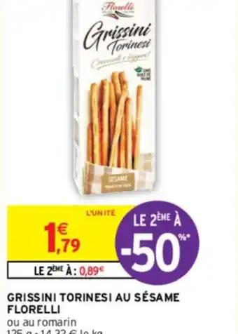 GRISSINI TORINESI AU SÉSAME FLORELLI