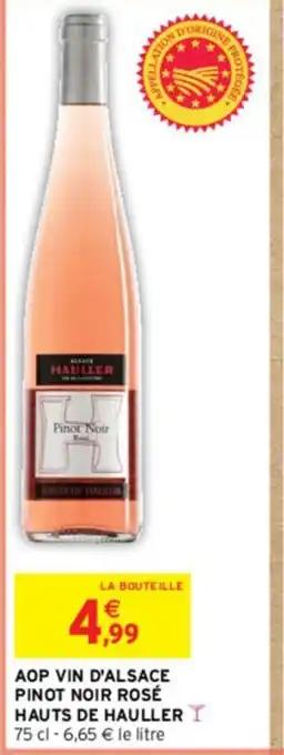 AOP VIN D'ALSACE PINOT NOIR ROSÉ HAUTS DE HAULLER
