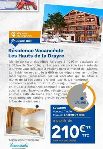 Les hauts de la drayre - residence vacanceole