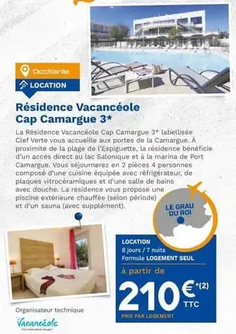 Résidence vacancéole cap camargue 3