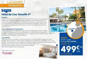 Promotion Exclusives de Tenerife : Découvrez l'Offre incontournable