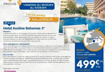 Promotion Exclusives de Bahamas : Découvrez l'Offre incontournable