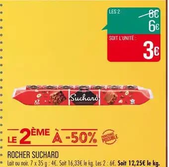 Promotion Exclusives de Suchard rocher : Découvrez l'Offre incontournable