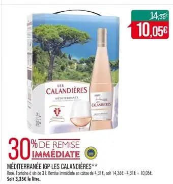 LES CALANDIÈRES MÉDITERRANÉE IGP