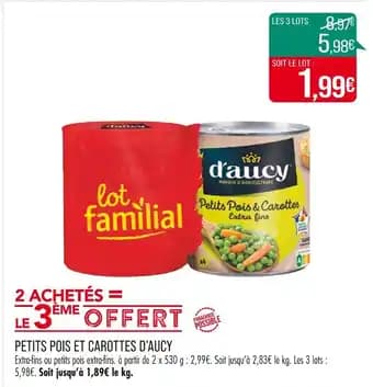 D’AUCY PETITS POIS ET CAROTTES
