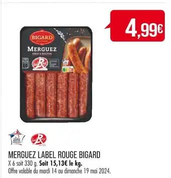 BIGARD MERGUEZ LABEL ROUGE