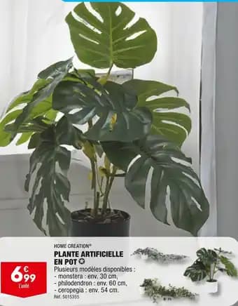 HOME CREATION PLANTE ARTIFICIELLE EN POT