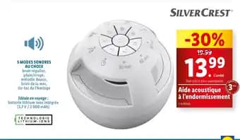 SILVER CREST Aide acoustique à l’endormissement