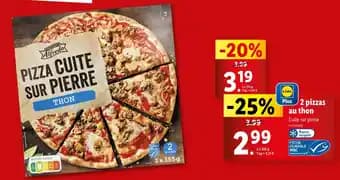 TRATTORIA ALFREDO 2 pizzas au thon