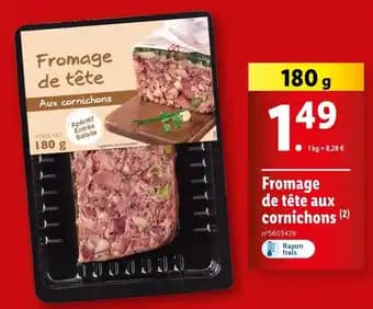 Fromage de tête aux cornichons