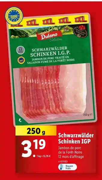 Dulano Sélection Schwarzwälder Schinken IGP