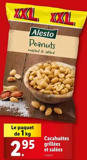 Alesto Cacahuètes grillées et salées
