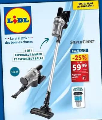 Silvercrest - aspirateur sans fil