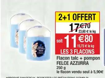 Flacon talc + pompon FELCE AZZURRA