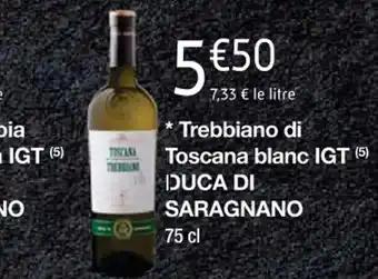 Trebbiano di Toscana blanc IGT (5) DUCA DI SARAGNANO