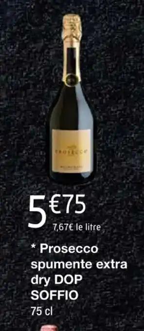 Prosecco spumente extra dry DOP SOFFIO