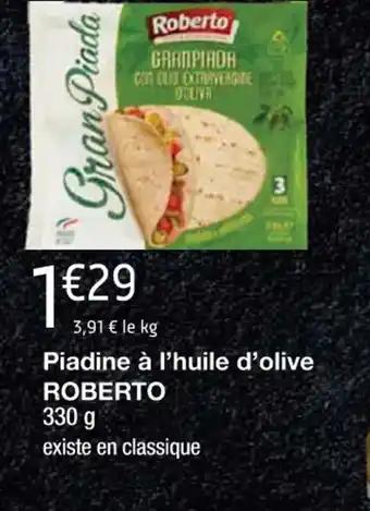 Piadine à l'huile d'olive ROBERTO 330 g